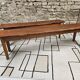 Lot deux bancs de ferme sapin vintage