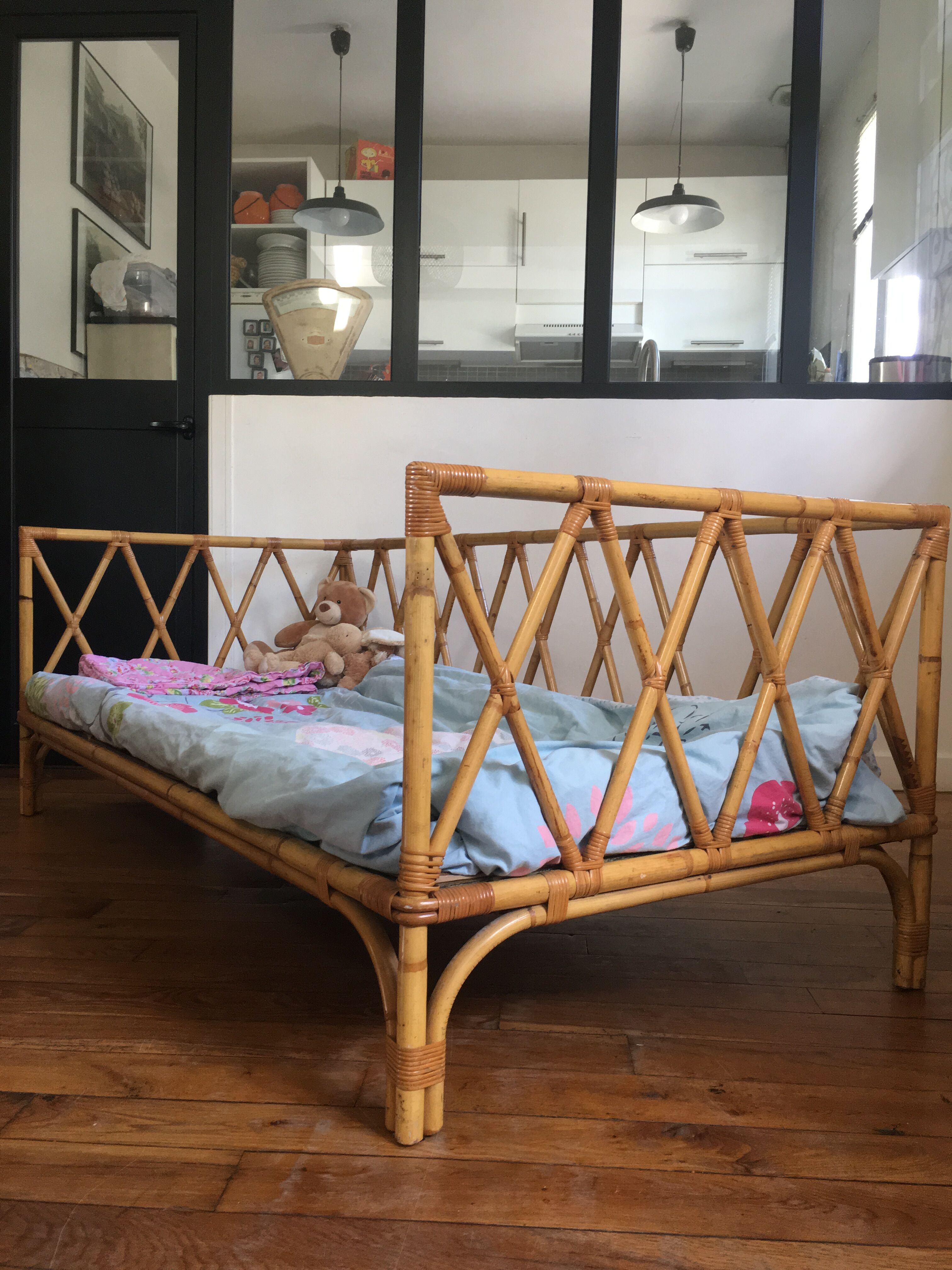Teenage rattan bed