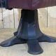 1950s hairdresser's chair covered with skaï - slightly reclining backrest