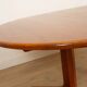 Vintage round dining table | extendable | teak | 121-173 cm