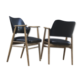 Paire de fauteuil de bureau scandinave année 60