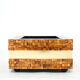 Table bar or planter marquetry of brass olive wood by Sandro Petti 1970