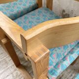 Set of 6 oak chairs with armrests Ate Van Apeldoorn