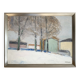 Small Vintage Modernism Painting Landscape, signed Rydholm