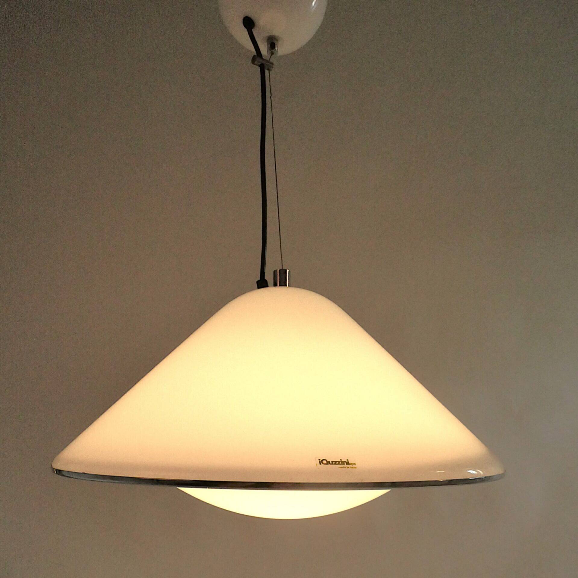 Elpis pendant lamp by Harvey Guzzini for Iguzzini, Italy 1970s