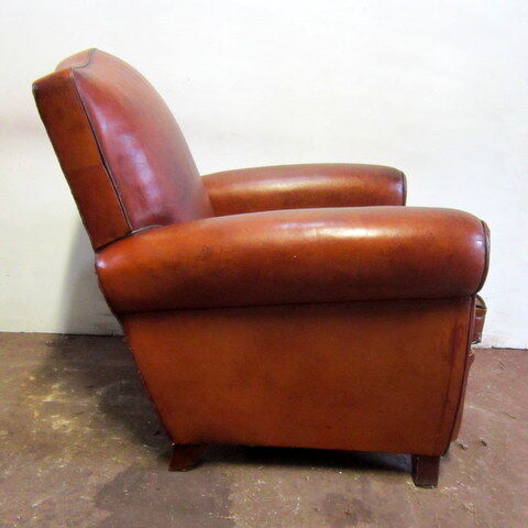 Pair of club armchairs