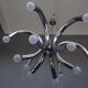 Lustre design 1970 en acier chromé