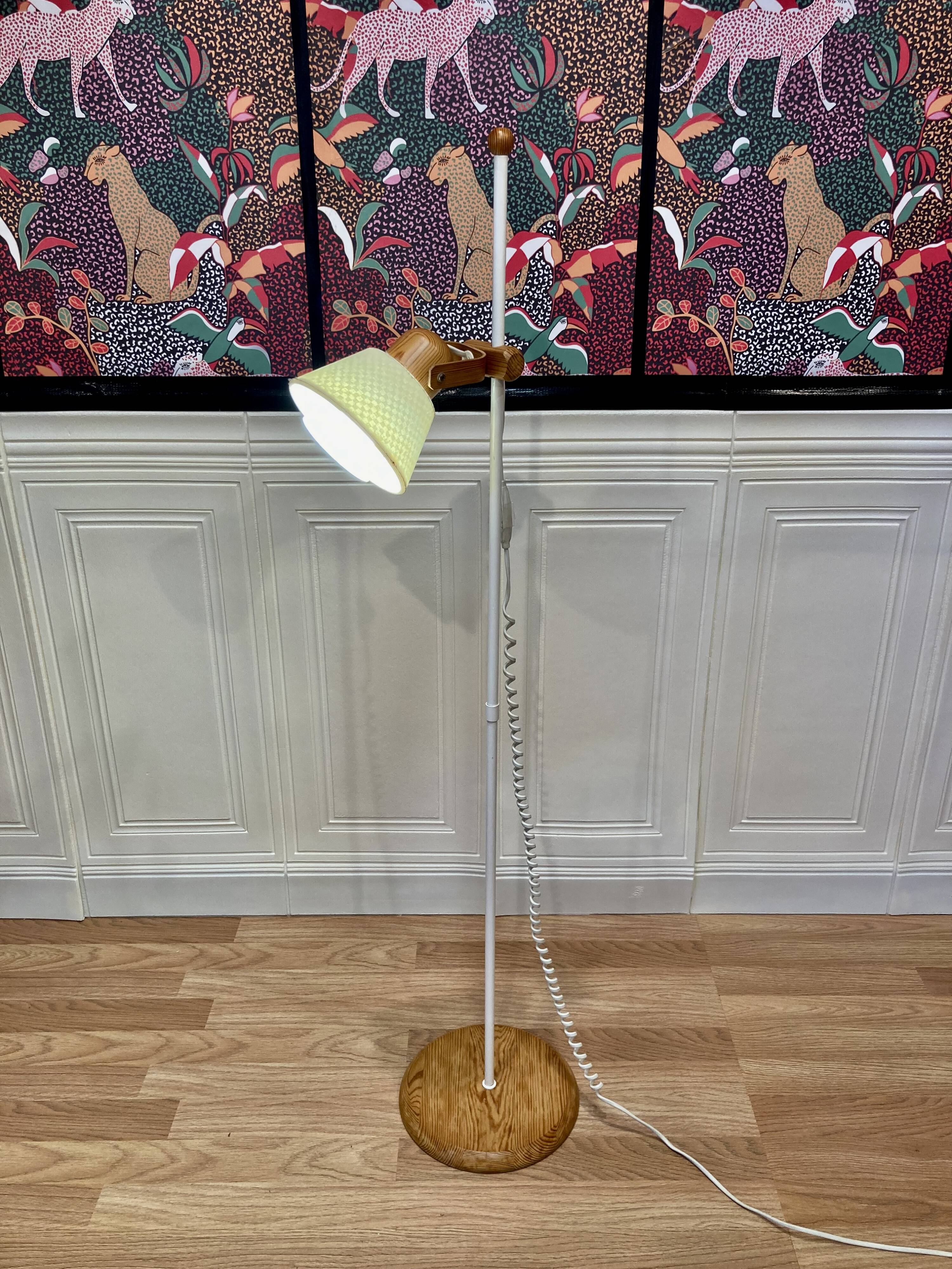 Modular Scandinavian design floor lamp.