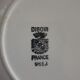 Suite de 5 plates Digoin checkerboard pattern