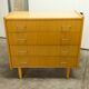 Commode scandinave  4 tiroirs 1990 couleur miel