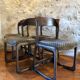 4 chaises Baumann modèle traineau