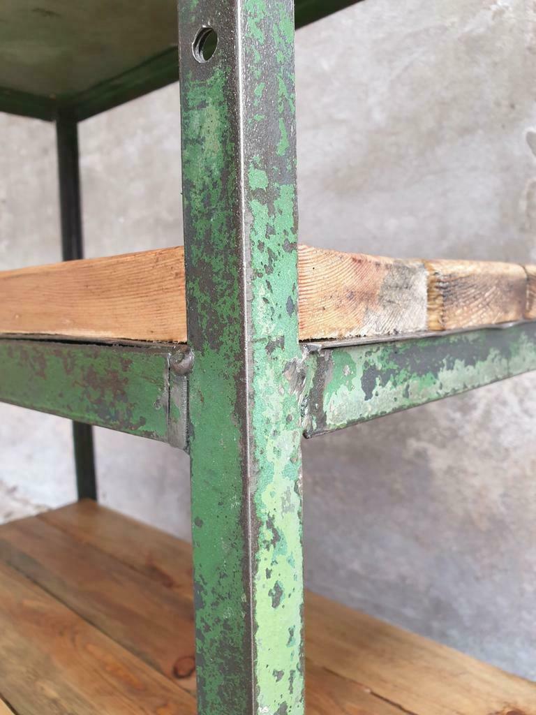 Industrial shelving unit coffeemachine table