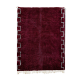 Modern Moroccan carpet dark red