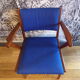 Scandinavian armchair wood and jersey