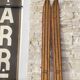 Pair of vintage Rossignol Hickory wooden skis