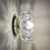 Vintage molded glass lampshade - tableware collection -