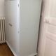 Old vintage children's water green wardrobe
