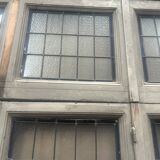 Art Deco stained glass transom window, circa 1900, 20th century