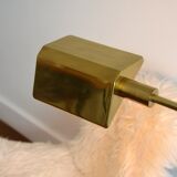 Lamppost / adjustable guided 1970s vintage gilded brass