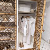 Rattan wardrobe