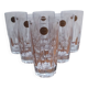 Very Pretty Set of 6 Bergerac Crystal Water or Orangeade Glasses