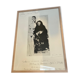 Printed poster Picasso Galerie Louise Leiris