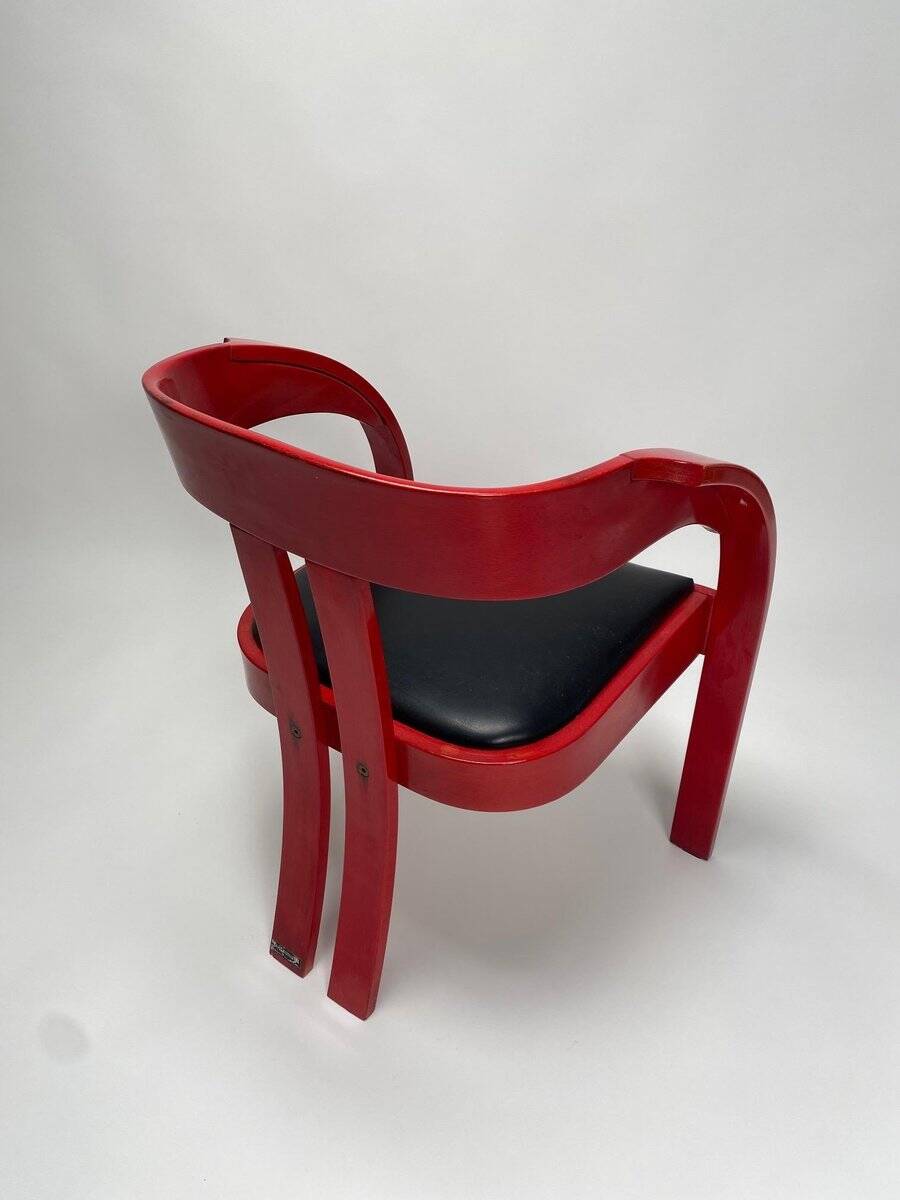 Elisa Armchairs attributed to Giovanni Battista Bassi, 1960s, Set of 6