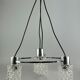 60s 70s lamp fixture ceiling lamp chandelier glass chrome space age