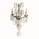 19th-century French crystal table lamp