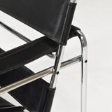 Wassily chair by Marcel Breuer in black leather 1970