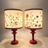 Pair of vintage bedside lamps