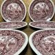 Series of 6 plates, villeroy and boch rusticana collection, chic countryside