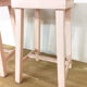 Vintage pink farm stools, 1960
