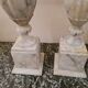 Paire de vases en albâtre fin XIXème