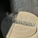 6 grands verres à orangeade en verre