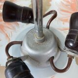 Glass hanging lamp by Zukov, Czechoslovakia, 1960