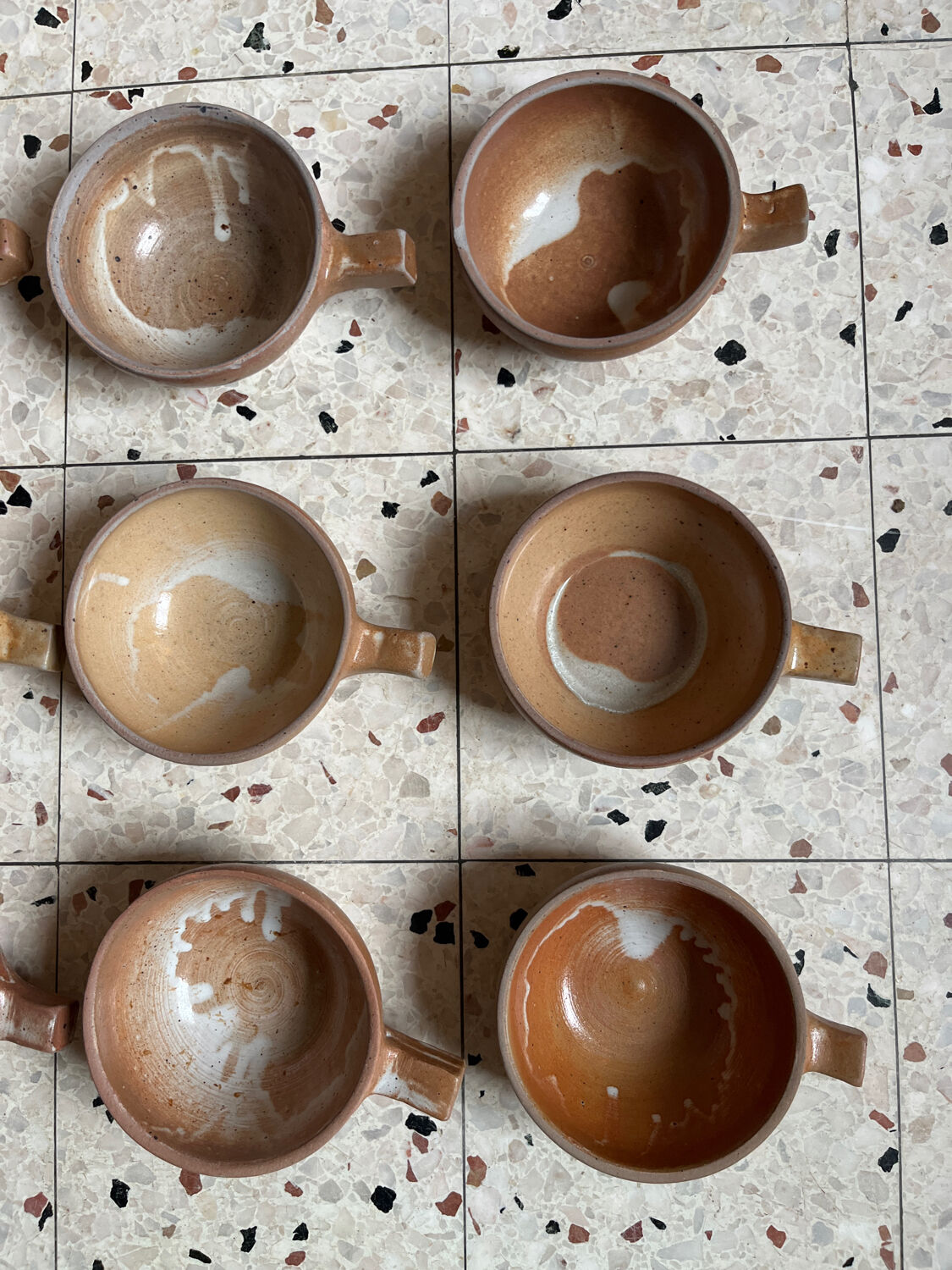 9 stoneware bowls