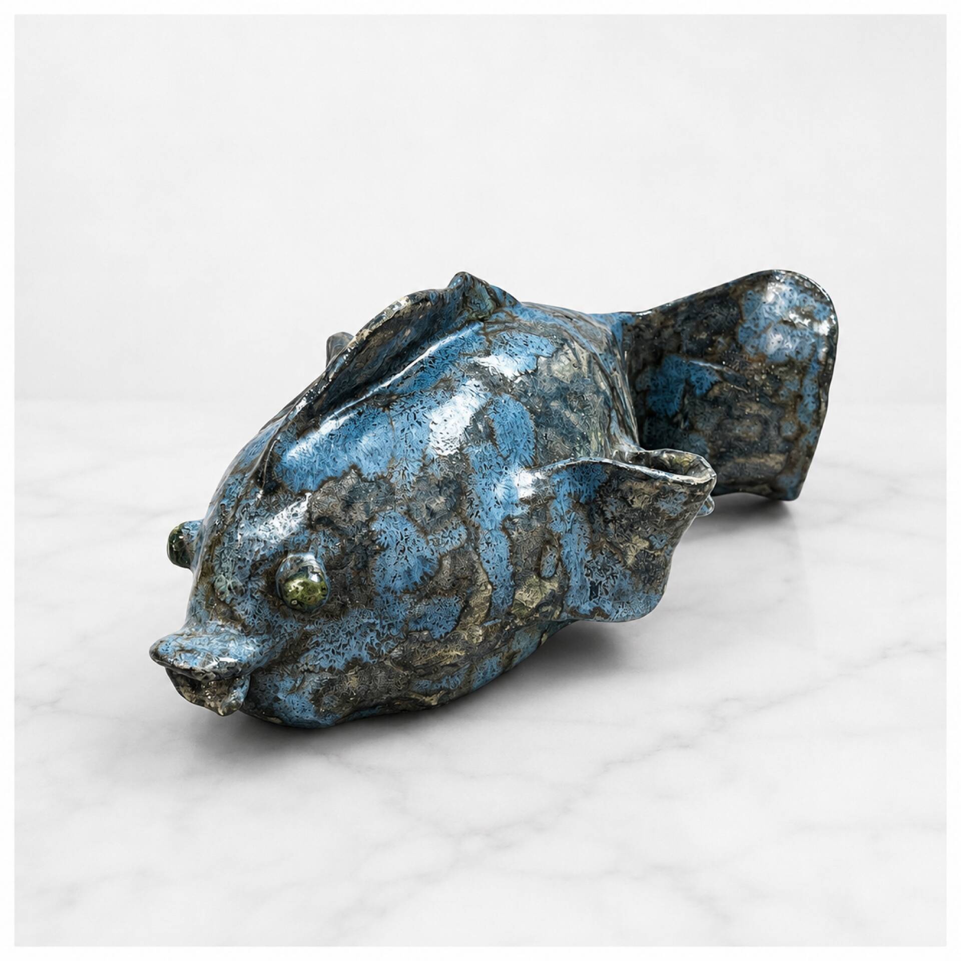 Glazed ceramic fish 1970