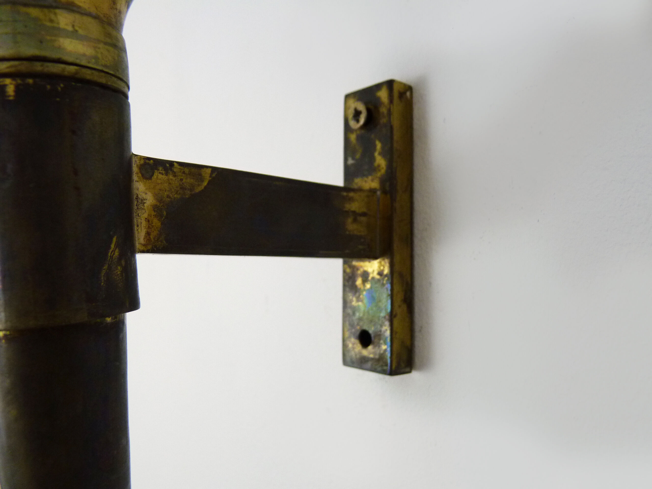 Old carriage lantern, cab, copper with 6 faces. Interior lamp. Year 60 70