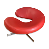 Roche Bobois chair in red leather