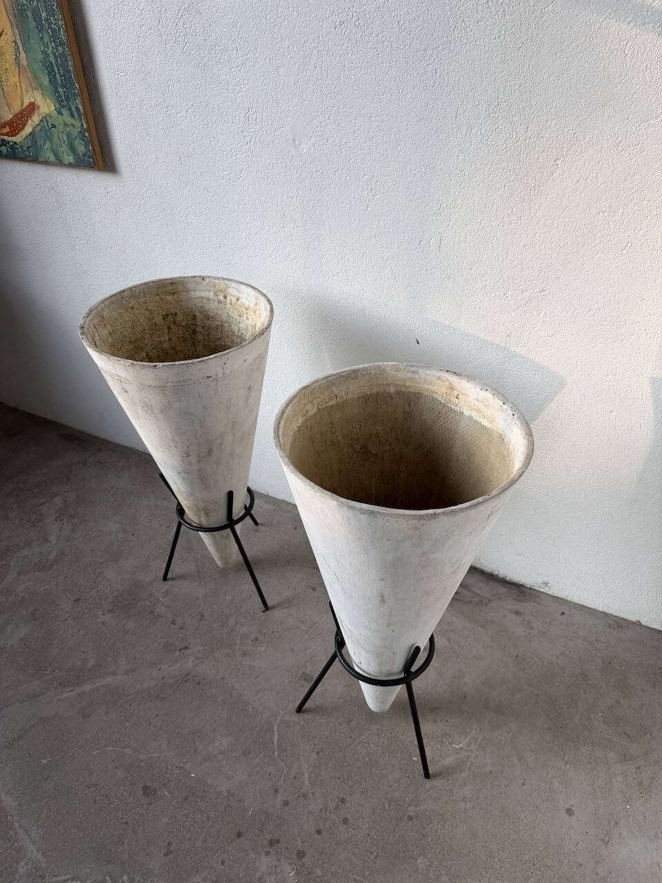 Willy Guhl planter cones x2