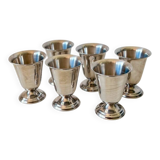 Set of 6 vintage Guy Degrenne stainless steel ice cream or sorbet cups