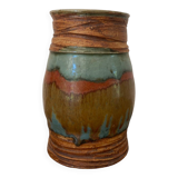 Glazed terracotta vase