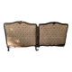 2 têtes de lit bois et velours