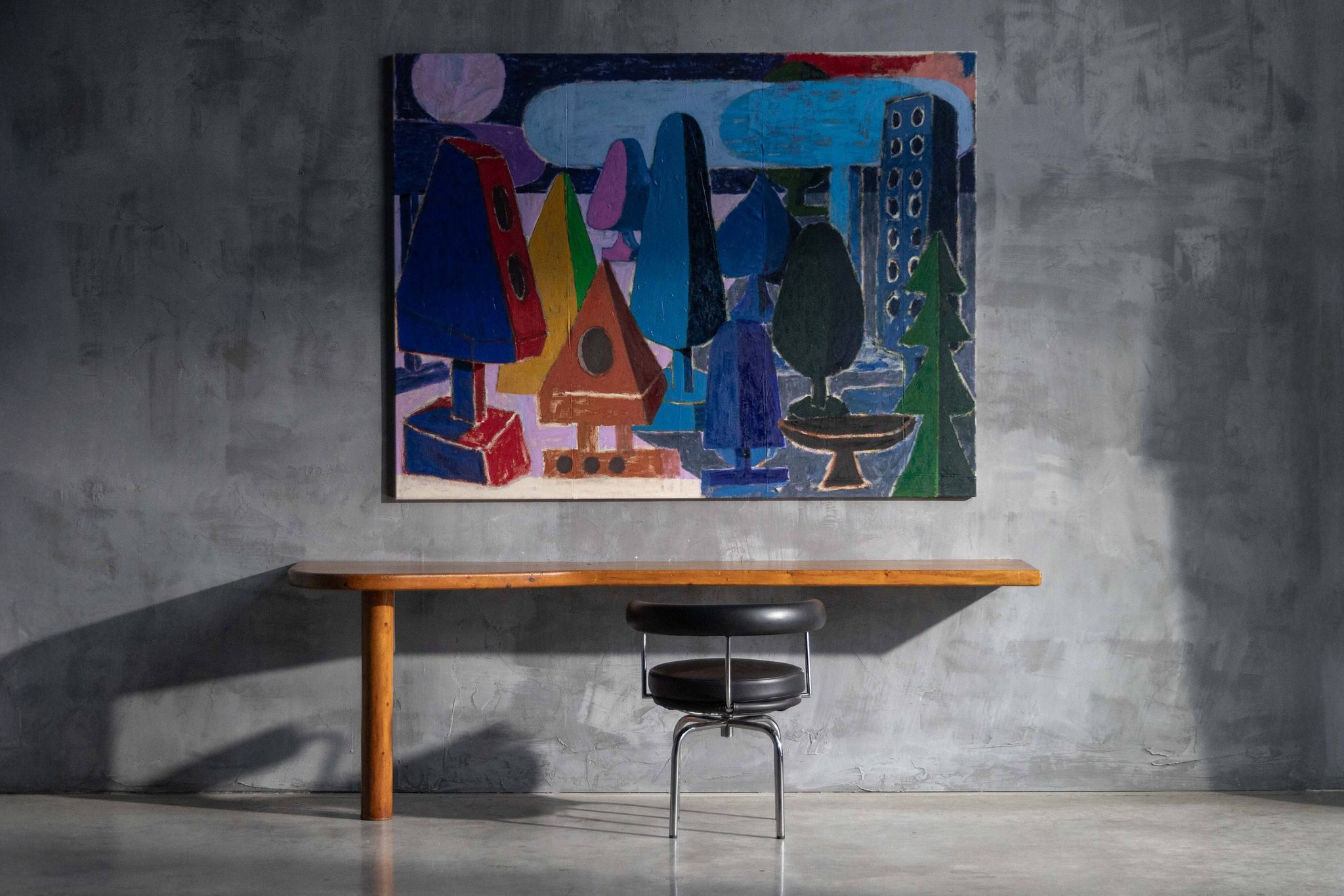 Table console par Charlotte Perriand, France, années 1950.
