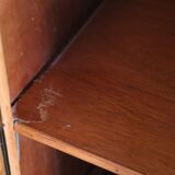 Rattan and vintage bamboo shelf