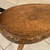 Petit banc brutaliste bois massif