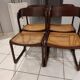 Suite of 4 chairs Baumann model sleigh vintage canning 1970
