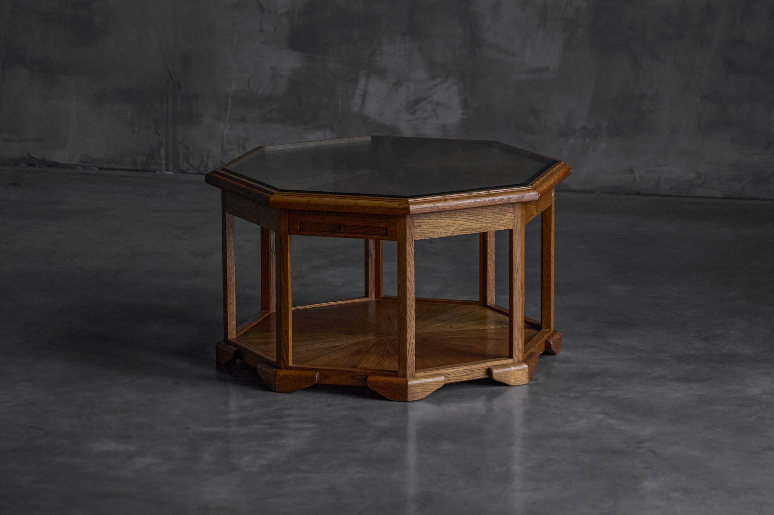 Octagonal Art Deco coffee table, France, 1930s