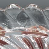 Lot of 4 old baccarat bottle coasters, twisted bamboo model